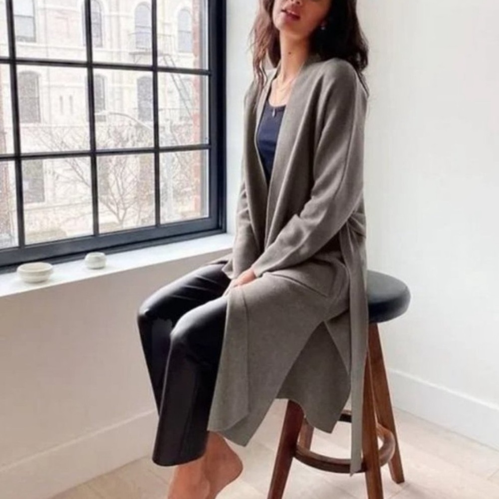 Aritzia Wilfred Belize Merino Wool Long Cardigan Sweater Women's XS